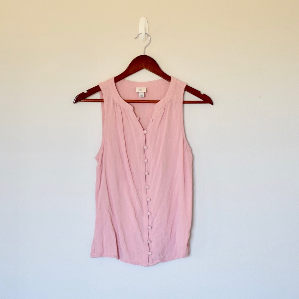 A New Day Button Down Tank Top